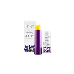 VIANEK Baume a Levre 4.6g - Baume à Lèvres - Baume a Levre Hydratant Pour Femmes et Hommes - Baume Levre aux Ingrédients Naturels - Stick à Lèvres avec de l'Huile de Sésame