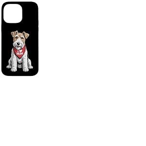 I Love Mom Fil de Fer Fox Terrier Lover Dog Fête des Mères Coque pour iPhone 14 Pro Max