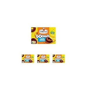 St Michel Doonuts, Napp&eacute;s Chocolat, 6 Donuts, 180g (Lot de 4)
