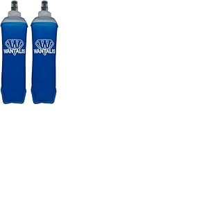 Flasque de running 250ml souple pour sac d&rsquo;hydratation | Gourde avec valve de s&eacute;curit&eacute; &agrave; mordre| Profil ergonomique | Sans BPA (Lot de 2)