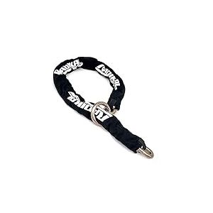 RADIKAL RK14120L Chaine Antivol Haute S&eacute;curit&eacute;, Maillons Acier C&eacute;ment&eacute; &oslash;14mm, Anneau Boucle 120cm, Housse Textile, Cadenas Chaines Ancre Garage, Conteneurs, Portails, Moto, Scooter, Velo Electrique