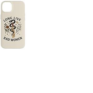 Long Live Rad Femme Serpent Dague Lune Floral Coque pour iPhone 14 Plus