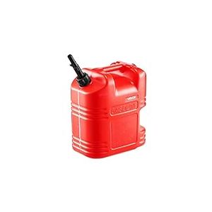 VEVOR Bidon Essence 19 L Bidon Carburant avec Bec Verseur, Graduation Transparente, D&eacute;bit Maximal 15 L/min, R&eacute;servoir Essence Plat Portable pour la Plupart des Voitures, Motos, UTV, Tracteurs, Rouge