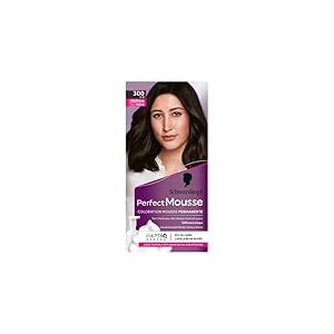 Schwarzkopf - Perfect Mousse - Coloration Cheveux - Mousse Permanente sans Ammoniaque - Masque Soin 96 % d'ingrédients d'origine naturelle - Châtain Noir 300, 1 ml (Lot de 1)