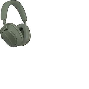 Bowers & Wilkins Px7 S2e Casque Supra-Auriculaire sans Fil, Réduction de Bruit, Qualcomm aptX Adaptive, Quick Charge, 30 Heures de Lecture, 6 Microphones Intégrés - Vert Forét