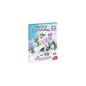 dekora - Calendrier de l'Avent Chocolat | Calendrier de l'Avent pour enfant Licorne Tesia dans la neige – 50 g