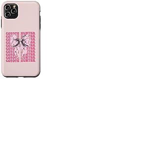 Ruban Rose Coyote Chasseur Coyote, Coquette Coque pour iPhone 11 Pro Max