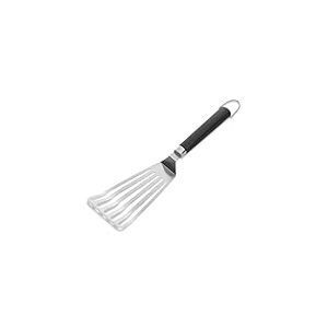 Weber Spatule Flexible pour plancha (41cm), en Acier Inoxydable, Design Fendu, Bords biseautés, poignée Confortable antidérapante, Lavable au Lave-Vaisselle - Argent (6780)