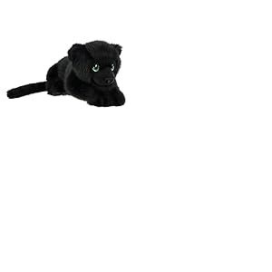 Keel Toys KEELECO - Peluche Panthère Noire 35cm - Doudou Grand Format Doux et Écologique – 100% Matières Recyclées – Jouet Durable et Lavable – Cadeau Enfant – Peluche Animale Sauvage Noire