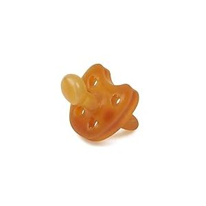 GRÜNSPECHT Tétine bio en caoutchouc naturel, sans BPA, sans colorants, tétine adaptée à la mâchoire, collerette souple, taille 1 : 0-6 mois, 670-V1, marron