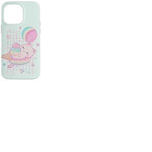 Kawaii Fraise Lait Chat Pastel Glace Galaxie Coque pour iPhone 14 Pro Max