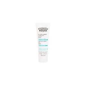 LABORATOIRE CHÂTEAU ROUGE - Fluide Sorbet Matifiant 50ml - Aloe Vera Bio & Algue Brune - Hydratation Intense - Teint Unifié et Éclatant - 95% Ingrédients Naturels - Texture Légère - Made in France