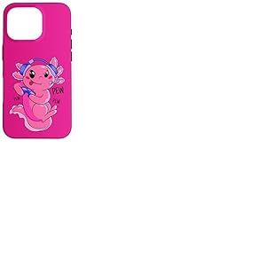 Jeu vid&eacute;o Axolotl Kids Girls Gamer Cute Anime Kawaii Coque pour iPhone 16 Pro