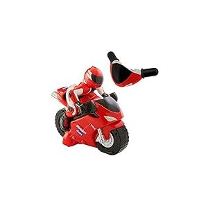 Chicco RC Ducati 1198 Moto Télécommandé au Guidon Intuitive, Véhicule Radiocommandé avec Klaxon et Bruits de Moteur - Cadeau pour Garçon ou Fille, Jouets pour Enfants de 2 à 6 Ans, Blanc