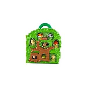 Fisher-Price Mallette de Transport Amis de la For&ecirc;t Little People avec Figurines d&rsquo;Animaux, Jeu d&rsquo;Imitation, pour Les Enfants &agrave; partir de 1 an, HWB29