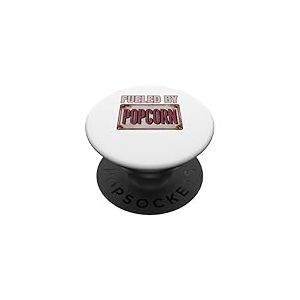 Fueled by Popcorn Design Rétro Movie Lover PopSockets PopGrip Adhésif