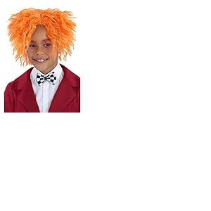 Smiffys Perruque du Chapelier Fou, Orange