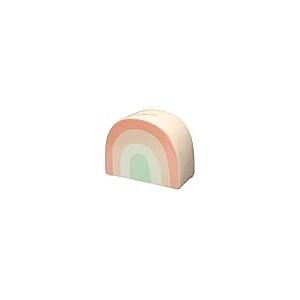 Pearhead Ceramic Rainbow Bank, Gender-Neutral Nursery Décor Money Bank, Alternative Piggy Bank, Modern Baby Decor Accessory