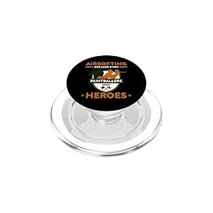 Airsoft Airsoft Paintball Joueur H&eacute;ros Arme Cadeau PopSockets PopGrip pour MagSafe