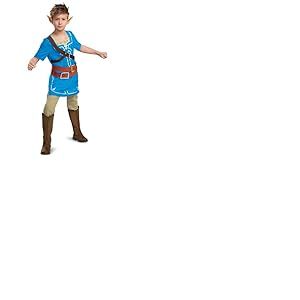 Disguise Officiel Legend Of Zelda Deguisement Link Enfant Blau Costume Cosplay Gar&ccedil;on D&eacute;guisement Carnaval Mardi Gras Anniversaire F&ecirc;te No&euml;l M