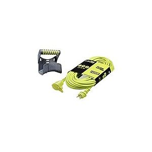 Rallonge de câble électrique de 20 mètres pour Jardin 3 x 1,5 mm avec poignée de Support et Transport