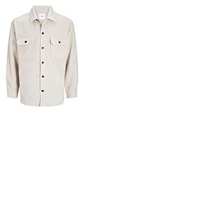 JACK&JONES JUNIOR Jjebradley Ollie Ls JNR Surchemise Jacket, Blanc cassé, 16 Ans Garçon
