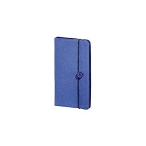 Hama Pochette Felt (pour 48 disques, CD/DVD/Blu-Ray/Livres Audio, étui de Rangement, Gain de Place pour la Voiture, la Maison, étuis de Transport) Bleu