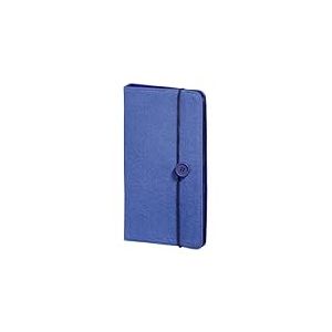 Hama Pochette "Felt" (pour 48 disques, CD/DVD/Blu-ray/livres audio, étui de rangement, gain de place pour la voiture, la maison, étuis de transport) Bleu