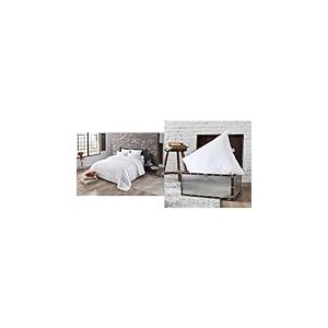 DODO | Couette Tempérée Anti-acariens 220x240 | pour lit 2 Personnes & | Lot de 2 Oreillers 60x60 | Confort Médium | Oreiller Synthétique TAÏGA | Toucher Ultra Doux et Respirante