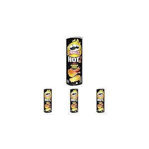 Chips Tuiles Pringles Flame Fromage Et Piment, 160g (Lot de 4)