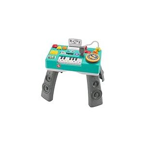 Fisher-Price Ma Table d’Activités de DJ Rires & Éveil | Table d'Activité Bébé Lumineuse et Musicale, Version: Anglais, UK; Italien; Portuguese; Espagnol, Castillan, HXG08