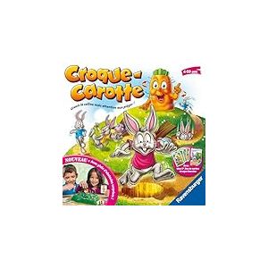 Ravensburger - Croque Carotte - Jeu de société - Enfants et Parents - De Parcours Rigolo - Inclus Cartes Exclusif - De 2 à 4 Joueurs à partir de 4 Ans - Mixte - 20948 - Version française