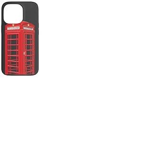 Cabine téléphonique anglaise, dessin à la main Coque pour iPhone 13 Pro
