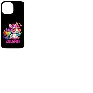 Zulema - Nom personnalis&eacute; - Licorne color&eacute;e - pour Femmes et Filles Coque pour iPhone 13 Pro Max