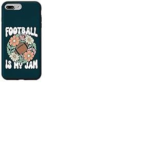 Football is My Jam, Fan de Football am&eacute;ricain &agrave; Fleurs r&eacute;tro Coque pour iPhone 7 Plus/8 Plus