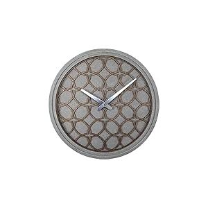 neXtime 3212BR Concrete Love Horloge Bois Gris 39 x 39 x 4 cm