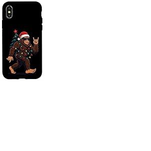 P&egrave;re No&euml;l Bigfoot - Lumi&egrave;res Amusantes pour Sapin de No&euml;l Coque pour iPhone X/XS