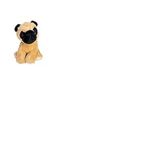 HEITMANN DECO - Carlin en Peluche Pet, Environ 20 cm - Durable - 100% matériaux recyclés