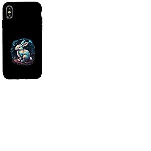 Lapin magique de lapin avec des couleurs d'eau look Coque pour iPhone X/XS