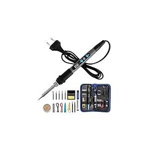 Cecotec Fer &agrave; Souder de Pr&eacute;cision avec 100W de Puissance PrecissionSoldier 650 Vision Full, &Eacute;cran Digital Int&eacute;gr&eacute; pour le Contr&ocirc;le de la Temp&eacute;rature, Atteint 650&ordm;C, Mallette et Ensemble d'Accessoires