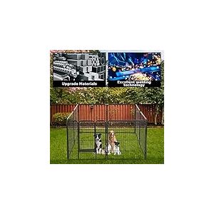 UNDERDOG Parc de Jeu Extra r&eacute;sistant pour Chiot 8 Panneaux pour int&eacute;rieur/ext&eacute;rieur 80 x 60 cm