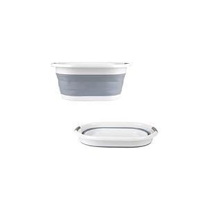 Beldray Panière à Linge Pliable 27L Léger, Corbeille à Linge avec Poignées en Plastique Durables, Design Compact et Portable, Parfait pour Rangement Maison, Salle de Bain ou Buanderie