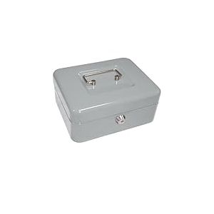 Q-Connect 937658 Caisse Monnaie Structure Acier &Eacute;paisseur Plateau Amovible Espace Billets Plastique Assorties