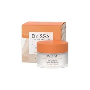DR. SEA - Crème Visage Anti-Âge Jour - Retinol & Peptides - Hydratation & Fermeté - Minéraux de la Mer Morte - 50ml