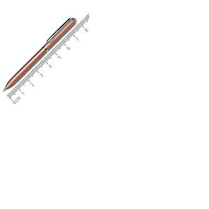ONLINE stylo bille Mini Portemonnaie Rosé, rétractable, recharge standard D1 bleu, indélébile, petit stylo à bille - seulement 8 cm