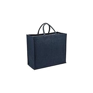 Sac cabas Toile de Jute 45x21x39cm 29L Gris - Sac Shopping, sac de courses