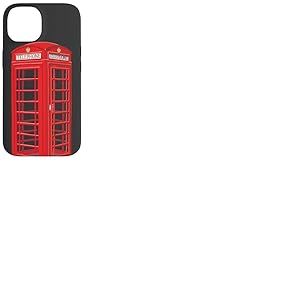 Cabine téléphonique anglaise, dessin à la main Coque pour iPhone 14