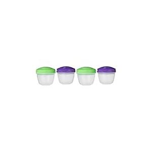 Sistema Récipients de rangement ronds Yogurt To Go de 150 ml, contenants de rangement empilables avec couvercles, paquet de 2 (Lot de 2)