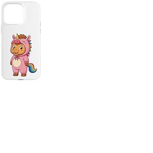 Costume de Chameau Kawaii en Licorne pour Filles et Enfants Amateurs de Licorne Coque pour iPhone 15 Pro Max