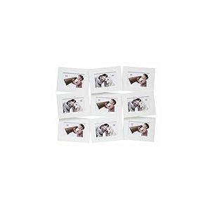 Deknudt Frames S66SB1-P9 Cadre Multi-Photos pour 9 Photos Penché Blanc 10 x 15 cm